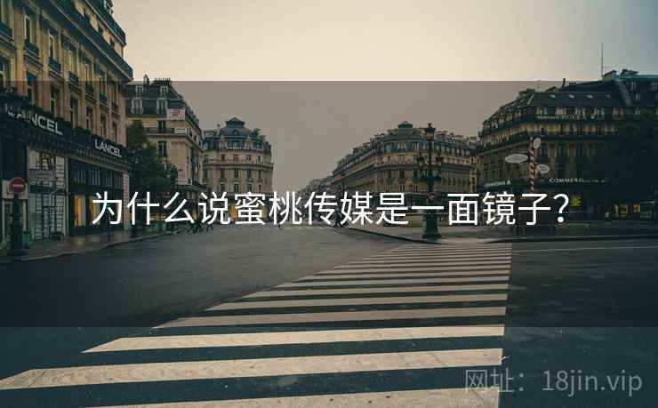 为什么说蜜桃传媒是一面镜子？