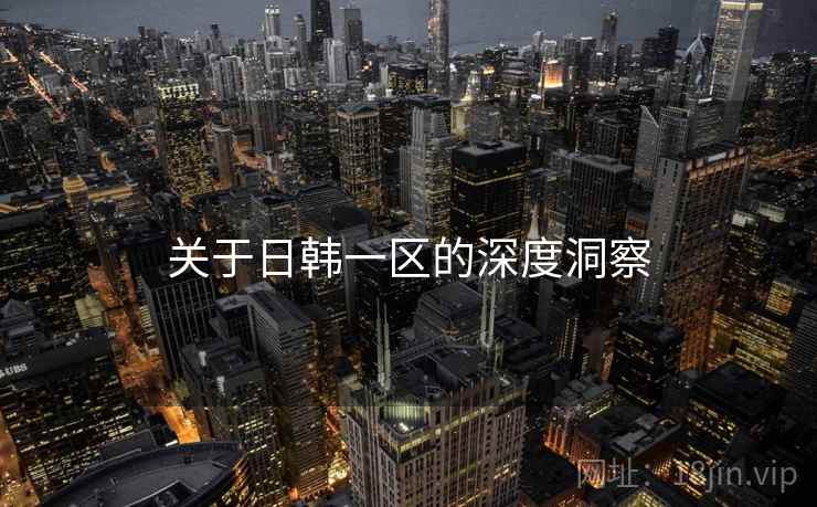 关于日韩一区的深度洞察