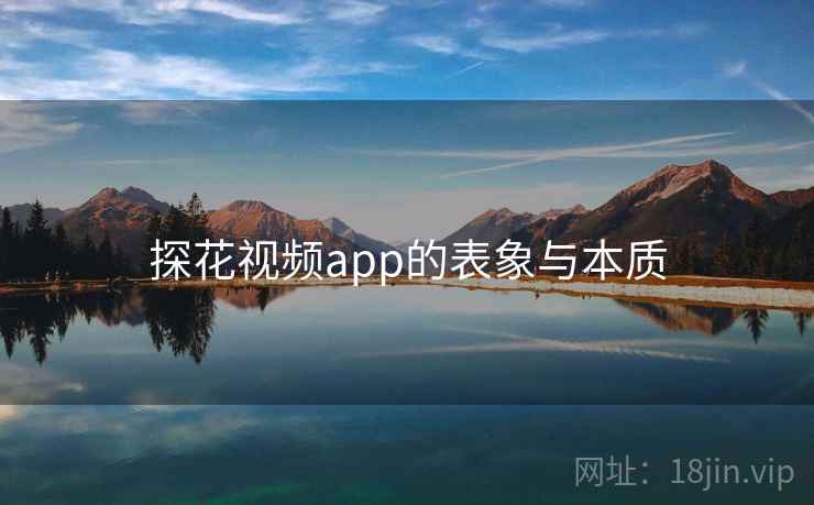 探花视频app的表象与本质