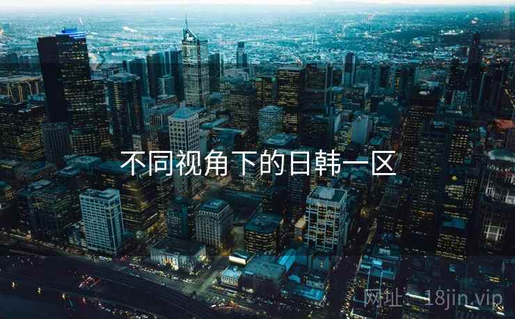 不同视角下的日韩一区 不同视角下的日韩一区